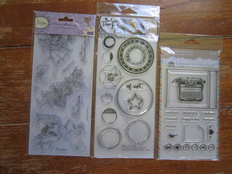 3 sets of clear stamps ...