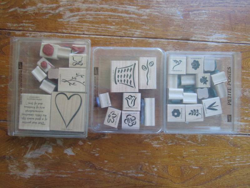 mixed nature and flower stamp sets...
