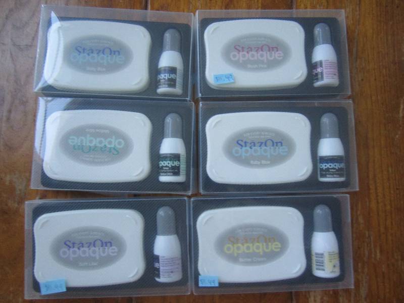 lot of 6 staz opaque ink pads and i...
