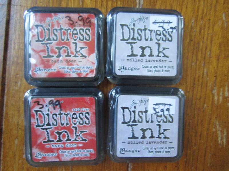 lot of 4 distress ink pads ...