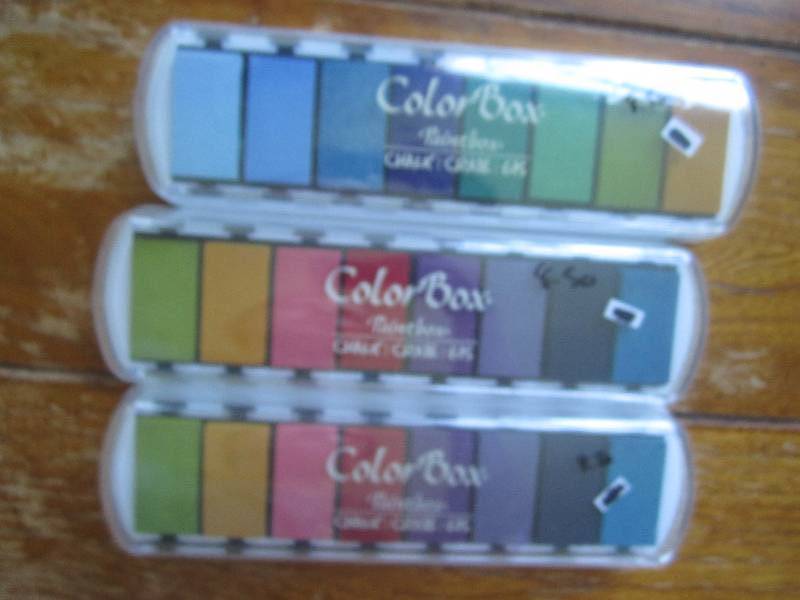 lot of 3 color box paint box chalk ...