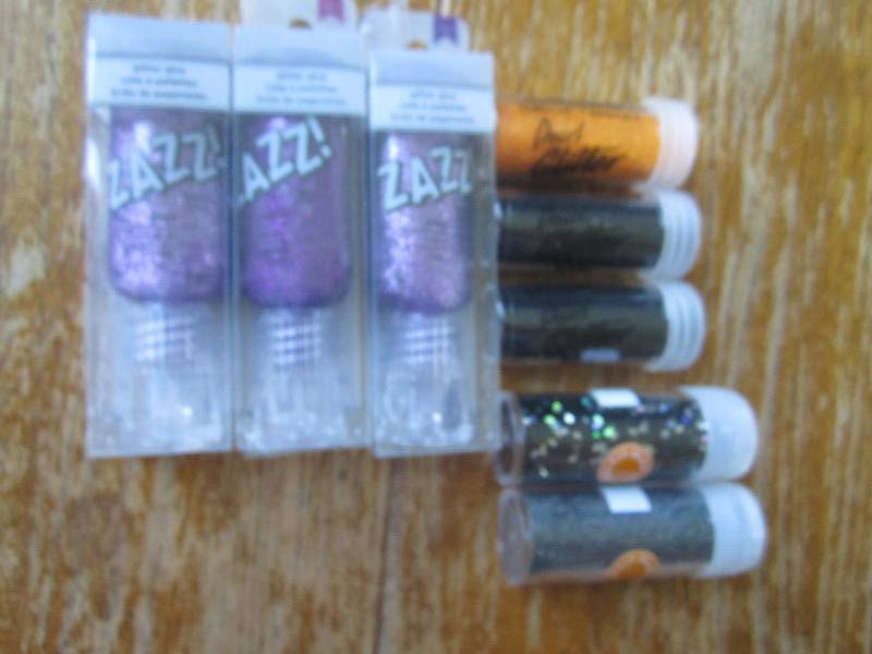 3 glitter glue bottles by zazz And...