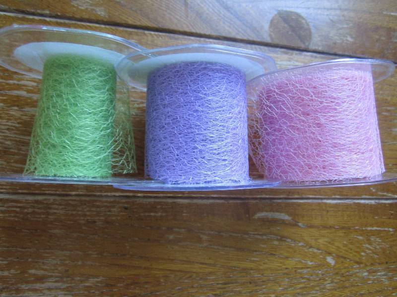 lot of 3 mesh ribbon sets in green ...