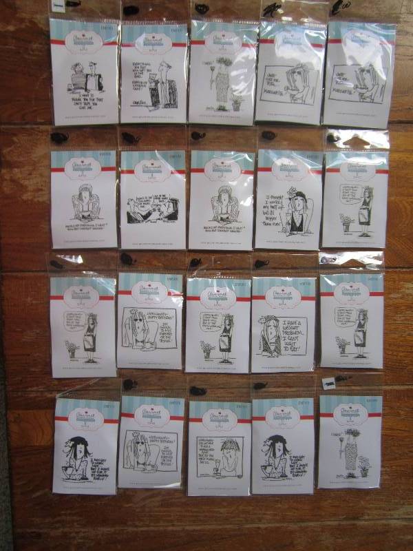 lot of 20 gourmet rubber stamps ...