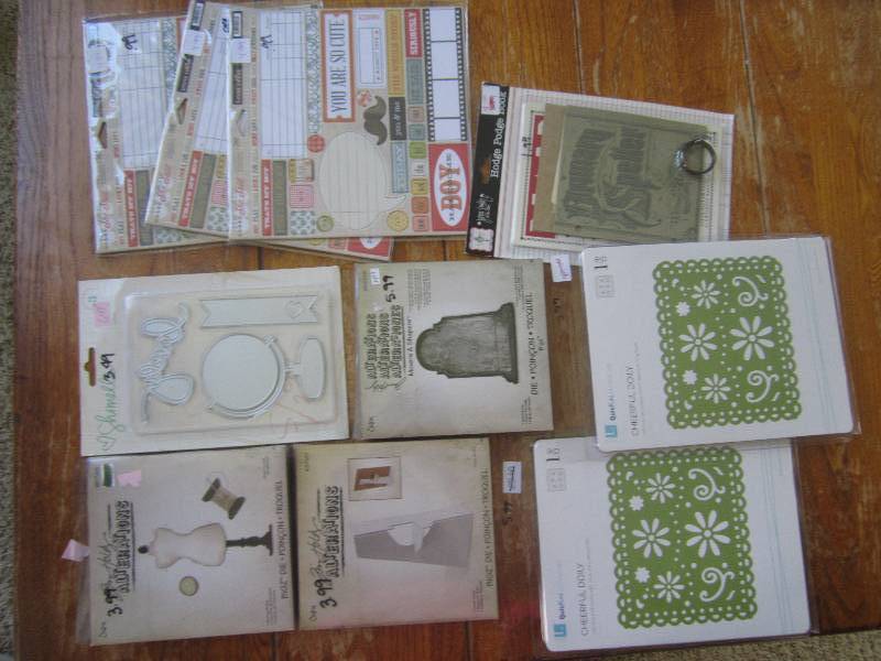 mixed lot of cut outs, dies, movers...