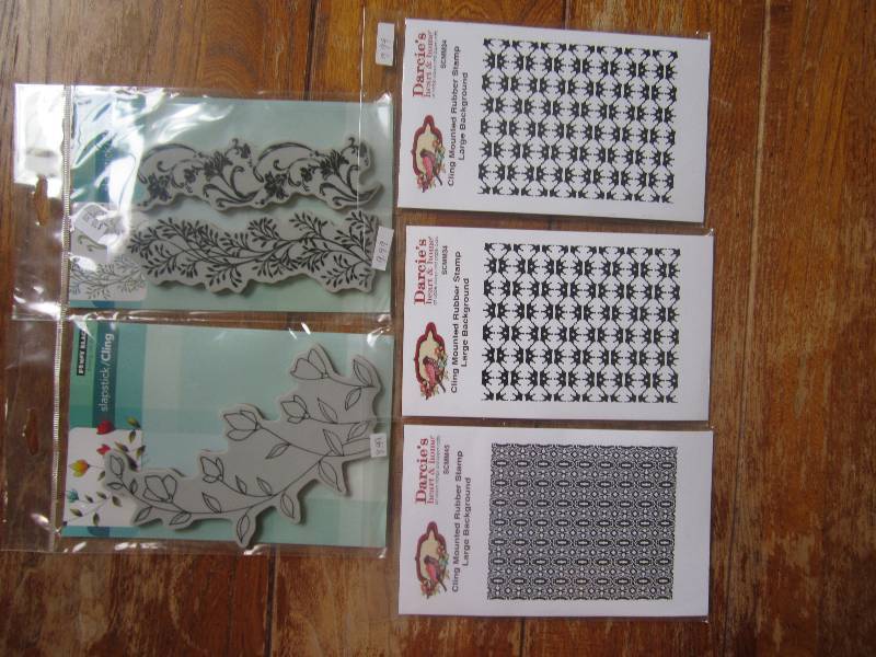 lot of 5 slapstick cling stamps an...