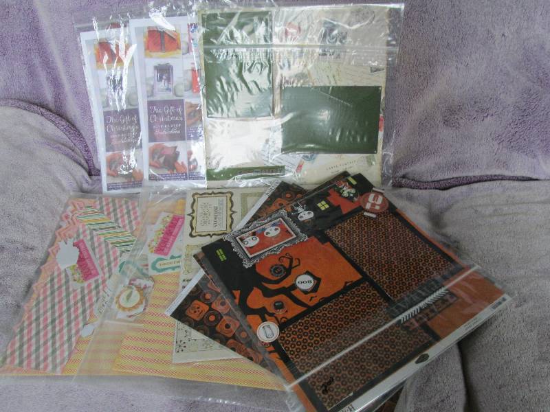 lot of  themed scrapbooking supplie...