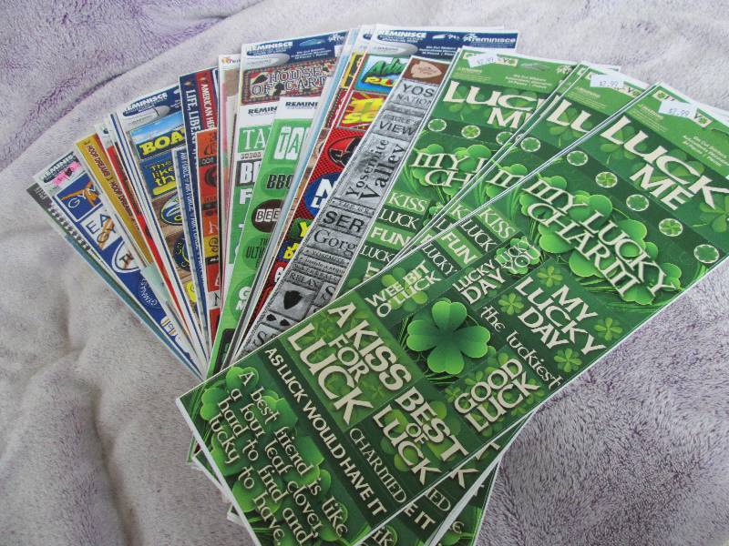 lot of sticker sheets approx. 35 sh...