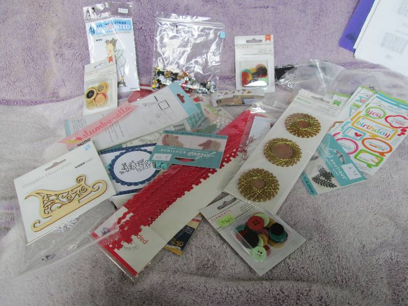 mixed lot of stickers, stamps, sequ...