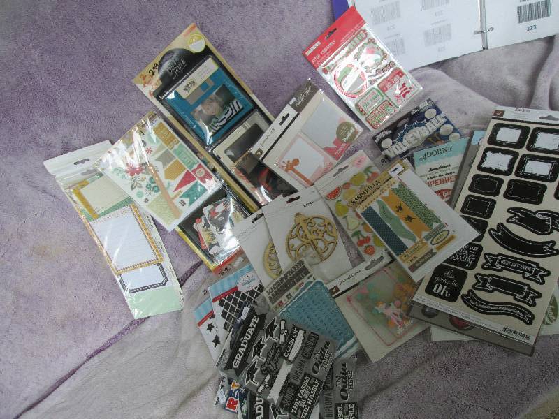 mixed lot of crate paper, rub-on tr...