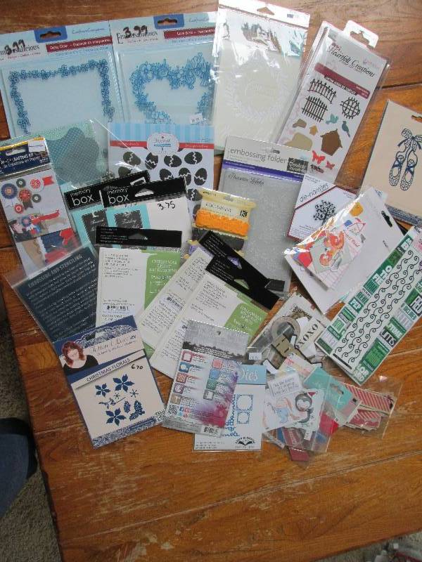 mixed lof of stickers, clear stamps...