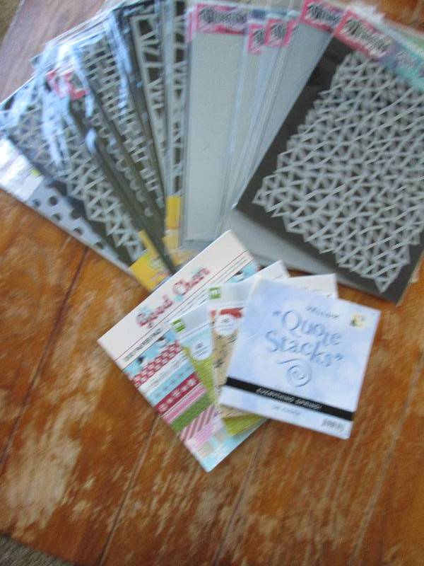 lot of 9 x 12 and 12 x 12 stenc...