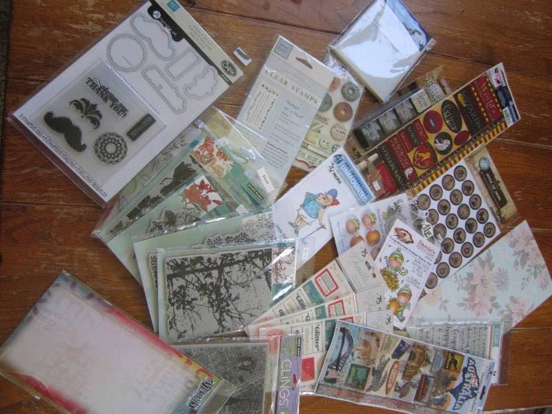 mixed lot of distress ink, envelope...