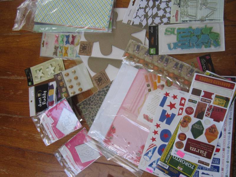 mixed lot of number clips, shimmer ...