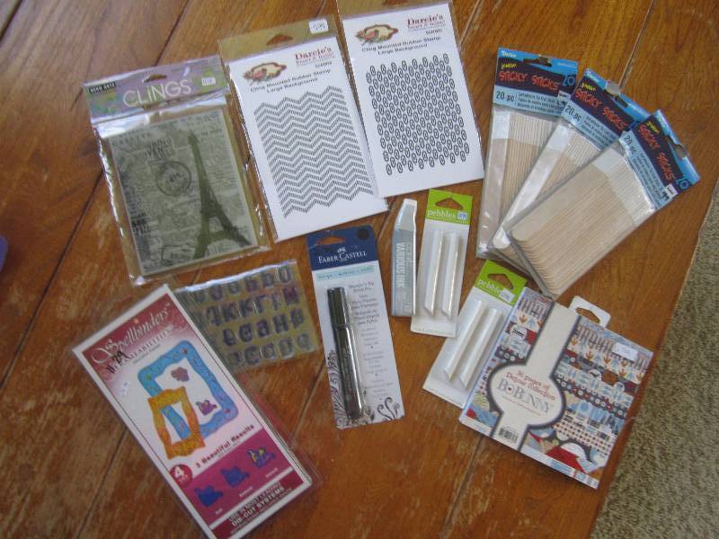 mixed lot of easers, jumbo sticky s...