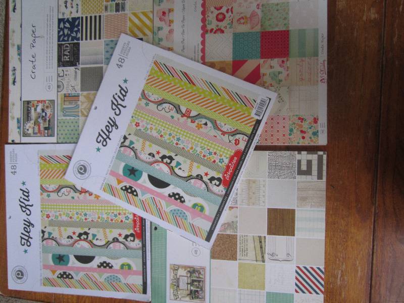 lot of 5, 12 x 12 48 sheet scrapb...