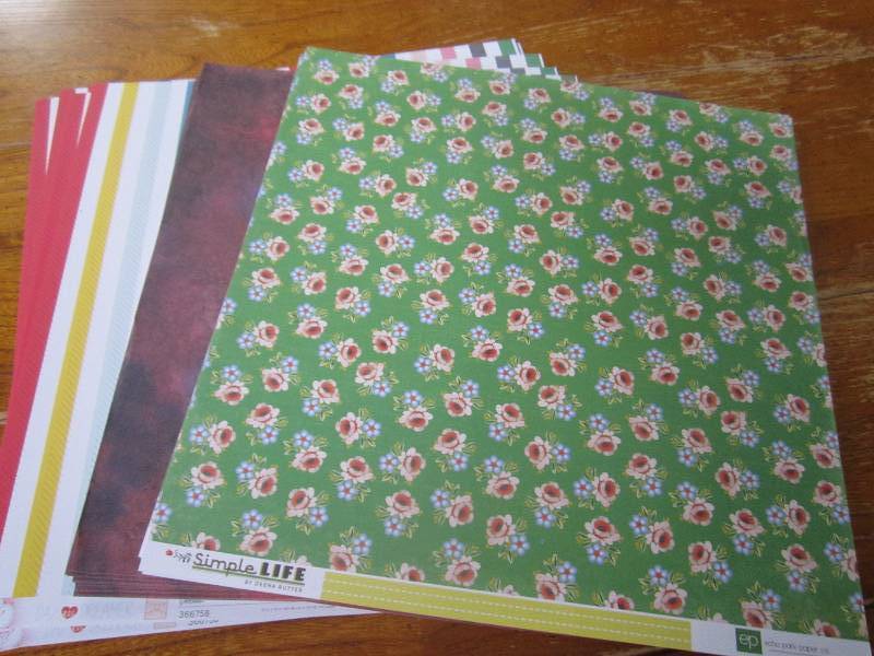 lot of assorted 12 x 12 scrapbook...