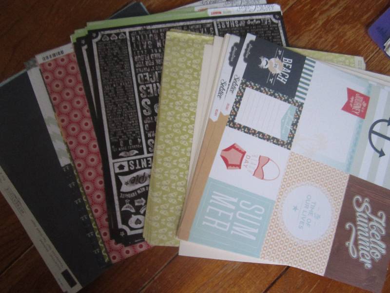 lot of assorted 12 x 12 scrapbook...