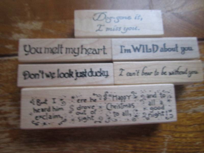 lot of 6 quote stamps ...