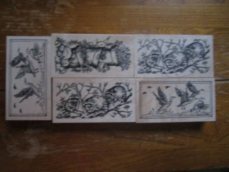 lot of 5 nature themed stamps...
