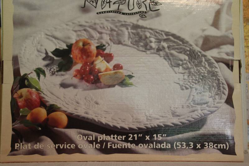 Large Handcrafted White Platter