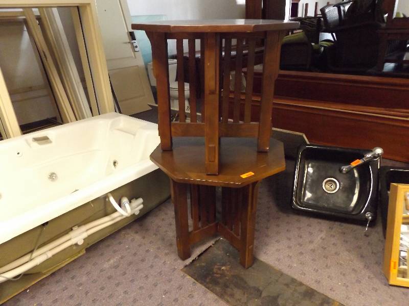 lot 114 image: Hexagonal Mission Tables