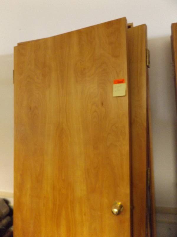 lot 135 image: 2 Wood Doors and Frames