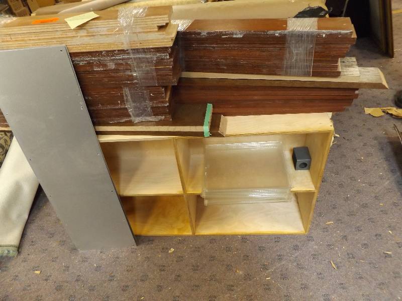 lot 209 image: Solid and Veneer Wood Pieces