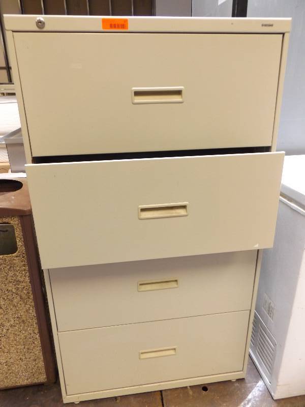 lot 17 image: Wide File Cabinet