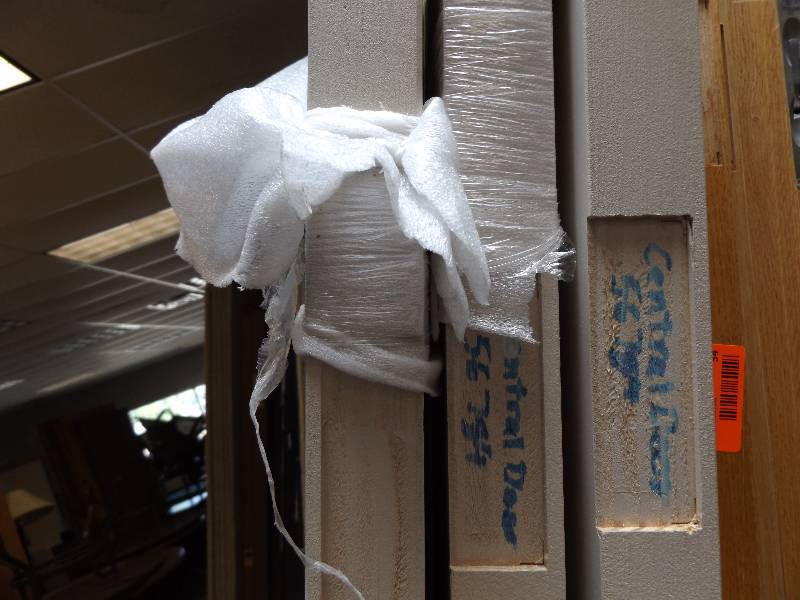 lot 35 image: 3 White Solid Wood Doors
