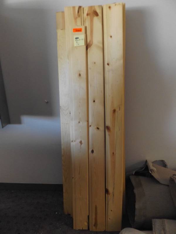 lot 41 image: Approximately 40 Piece Pine Tongue and Groove