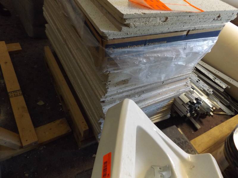 lot 47 image: 40 Piece 2x2 Certainteed Ceiling Tile (some used)