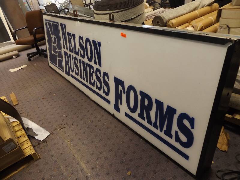 lot 72 image: Lucite Sign Front 10 x 3