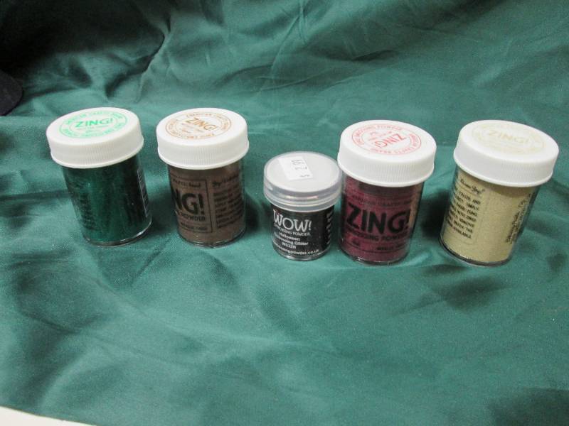 Assorted Glitter, Embossing Powder,...