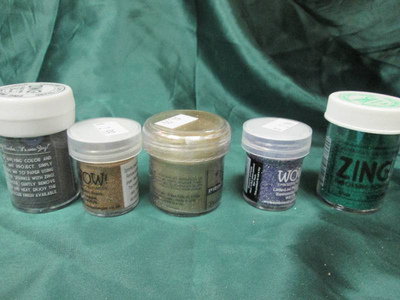 Assorted Glitter, Embossing Powder,...