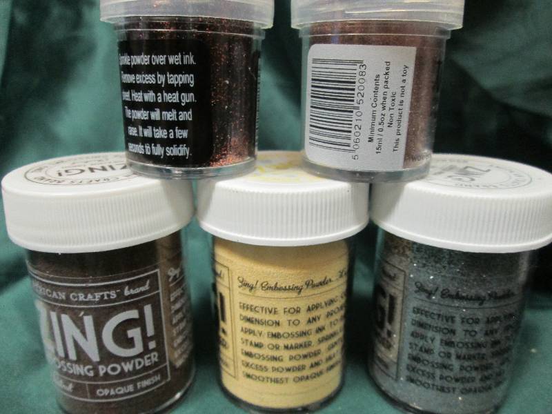 Assorted Glitter, Embossing Powder,...