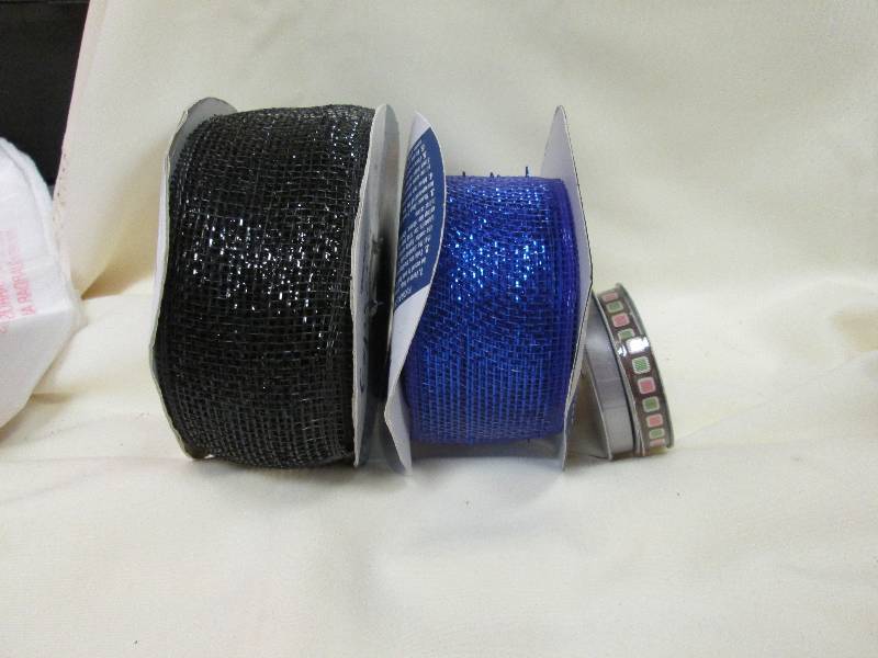 Mesh Ribbon Set, 4 Pc. Set Blue, Bl...