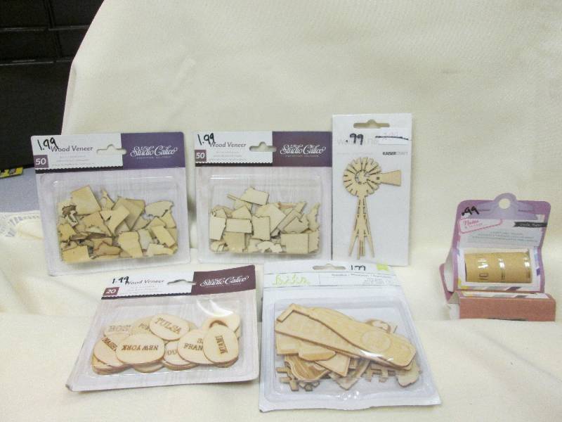 Wood Veneer 4 Pc. Set, Wooden Windm...