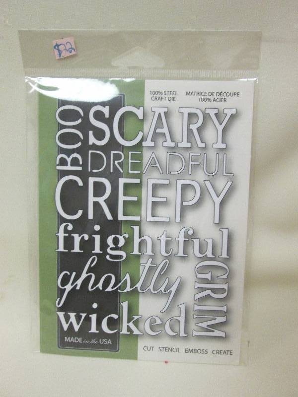 100% Steel Craft Die, Halloween Wor...