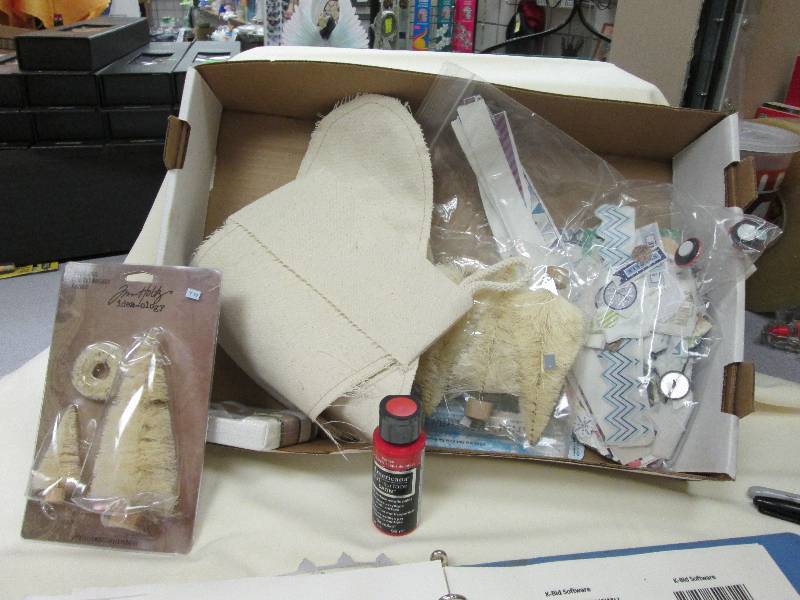 Assorted Items, Paint, Paint Stick,...