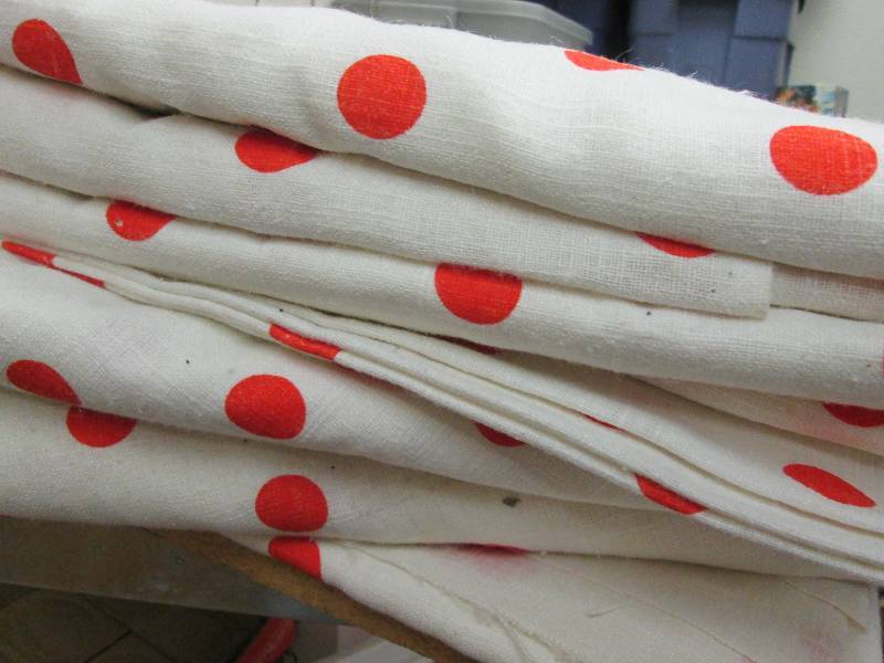 Fabric Set, White Sheets, W Pokado...