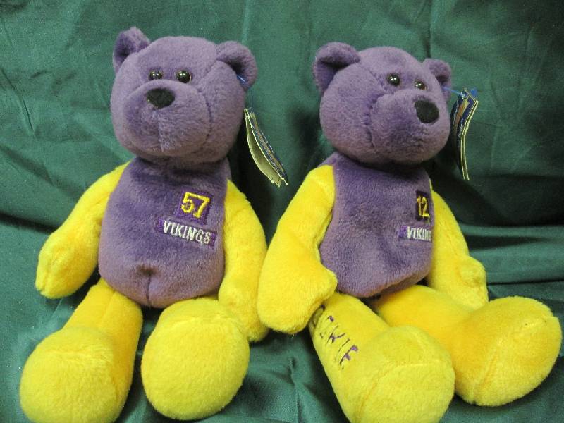 2 Minnesota Vikings Beanie Babies...