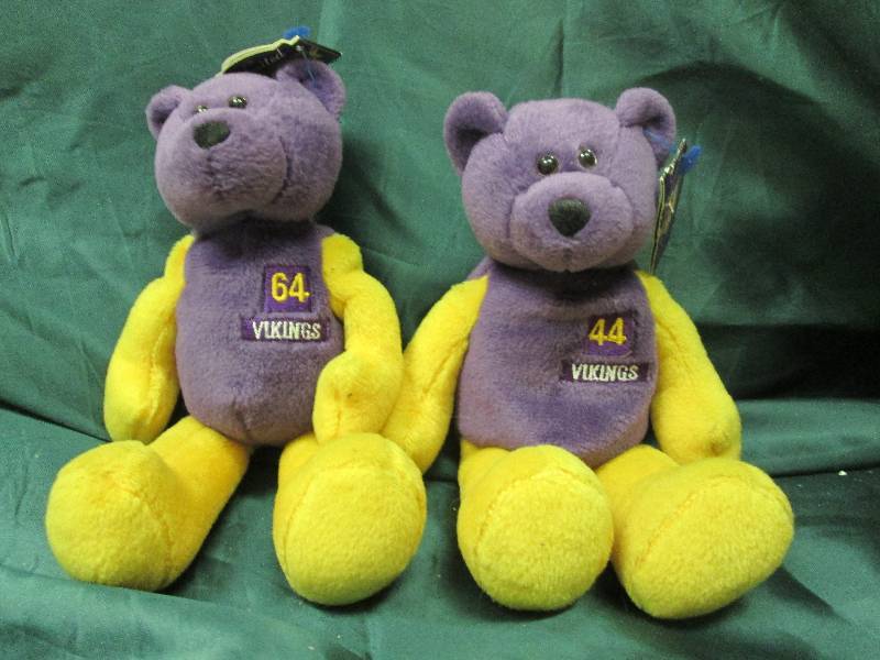 2 Minnesota Vikings Beanie Babies...