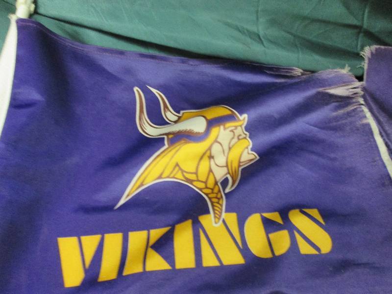 2 Minnesota Vikings Vehicle Flags...
