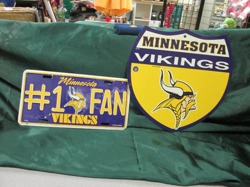 Minnesota Vikings Fan Plate, & Deco...