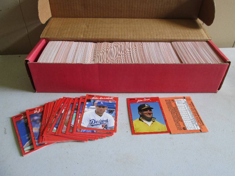 Box of Don Russ baseball sports car...