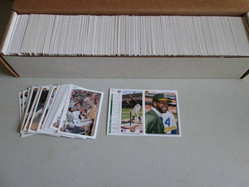 Box of 1992 Upper Deck baseball spo...