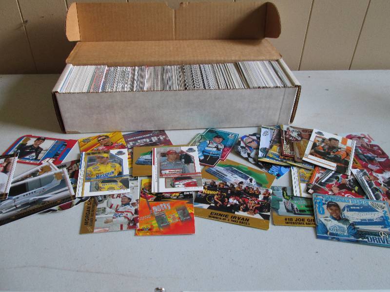 Box of assorted Nas Car sports card...
