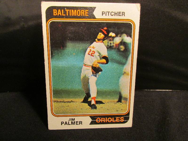 1974 Topps Jim Palmer sports card ...