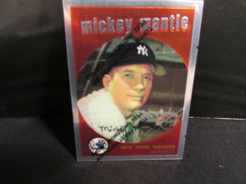 1996 Topps finest mickey mantle spo...